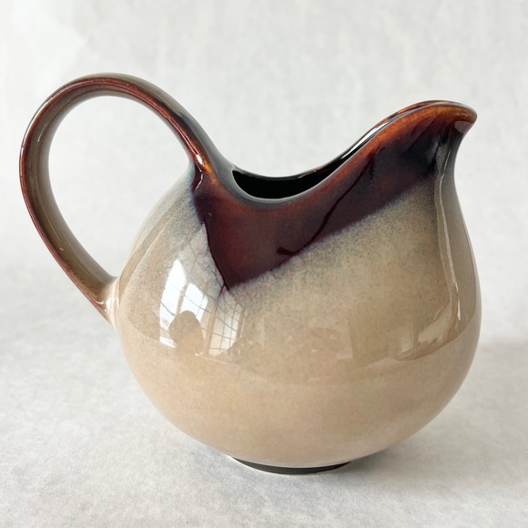 Japanese Sugar Bowl & Creamer Set Sango Nova Brown Stoneware Pottery 4933 - Picture 3 of 11